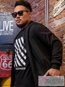 胖子发型男霸气 只要敢大胆尝试总有一款适合你