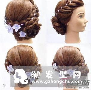 甜美鲜花新娘发型 自带花仙子灵气