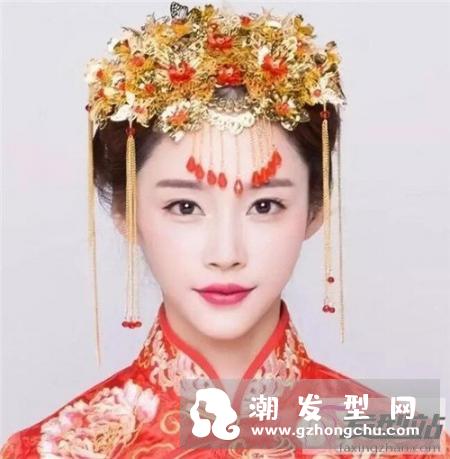 新娘秀禾服头饰发型 影楼新娘古装造型
