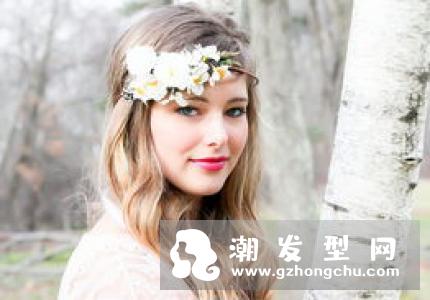 鲜花头饰新娘发型 结婚当天选这款绝美