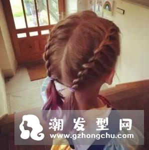 儿童编发发型图片 麻花鱼尾辫怎么扎图解