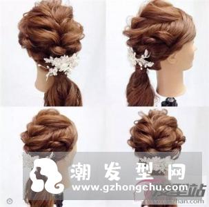 甜美鲜花新娘发型 自带花仙子灵气