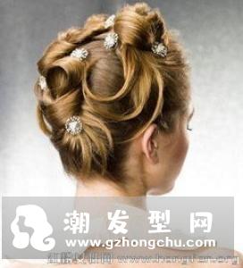 欧美新娘盘发发型 全方位展现奢华与高贵