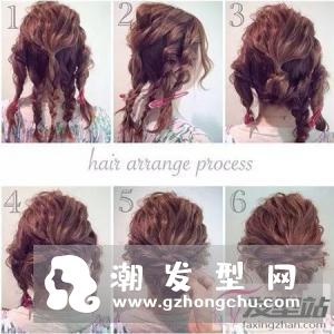 精美结婚当天发型 新娘编发图解自己编