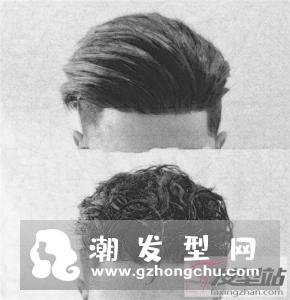 今年流行的人气男发 两边短侧分背头酷炫有型