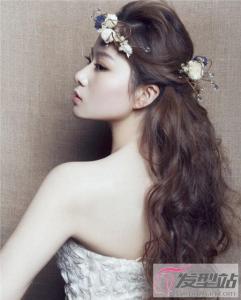 长发散发新娘发型 长卷发浪漫又唯美