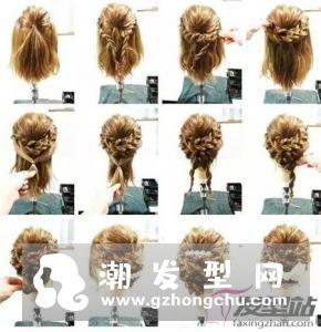 精美结婚当天发型 新娘编发图解自己编