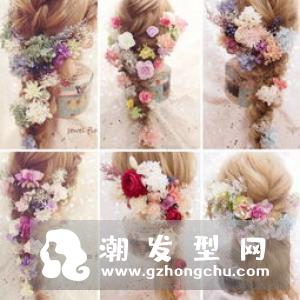 无花不森系 鲜花新娘造型