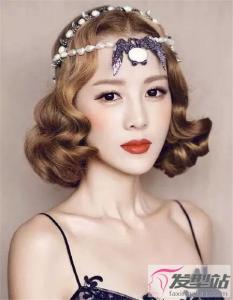 短发新娘婚纱造型 最美发型打开方式