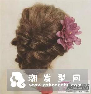 简单大气中式新娘盘发图片 各种盘发风格应有尽有