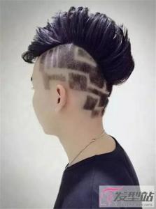 男生undercut雕刻发型 两边铲 推后脖设计