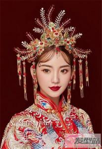 中式简单大方新娘发型 经典盘发古最显高贵气质