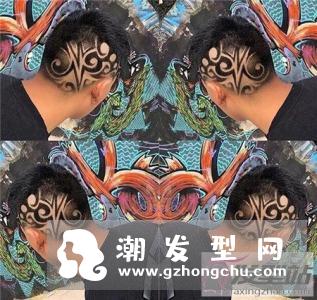 男士发型铲青雕刻 all back 推后边