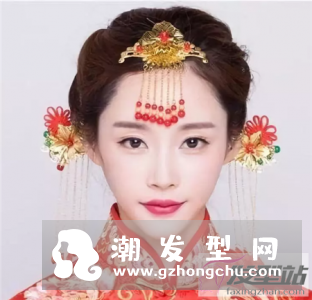 中国风古装新娘发型 演绎唯美古装感