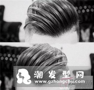 今年流行的人气男发 两边短侧分背头酷炫有型