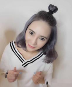 无刘海半丸子头怎么扎 适合长发吗