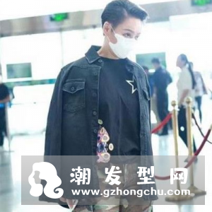 宁静最新机场短发是什么发型 同款boylish适合什么脸型