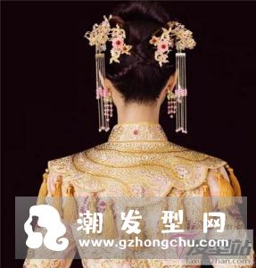 搭配秀禾服的新娘发型 中式新娘造型美的端庄大气
