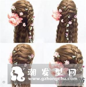 无花不森系 鲜花新娘造型