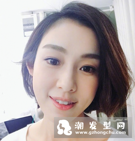范玮琪橘红色发型图片 短发颜色头发盘点