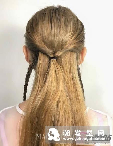 伴娘发型披肩编发 半扎编发让你魅力提升不止一点