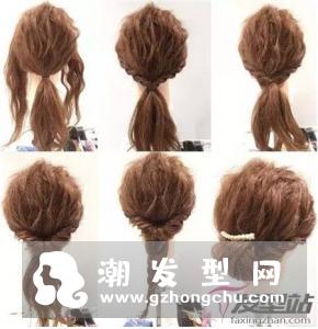精美结婚当天发型 新娘编发图解自己编