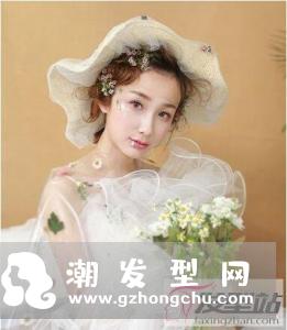新娘纱帽适合的发型 清新迷人做美丽新娘
