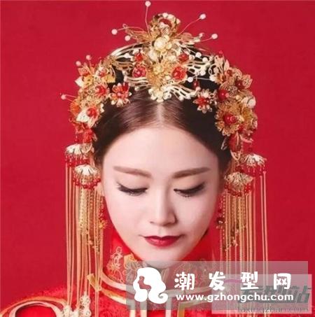 新娘秀禾服头饰发型 影楼新娘古装造型