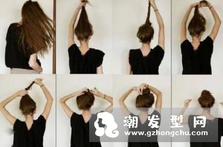 丸子头怎么扎出蓬松感 中长发怎么扎图解