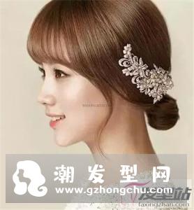 婚纱照短发新娘发型 打造最美短发女神