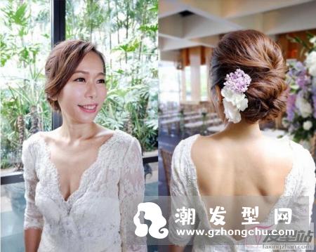 短发新娘发型无变化？化妆师教短发新娘Set头衬脸型
