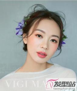 有刘海的新娘发型 百变刘海瘦脸显气质