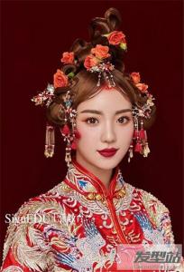中式简单大方新娘发型 经典盘发古最显高贵气质