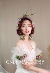婚纱照短发新娘发型 打造最美短发女神