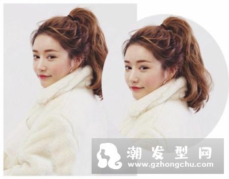 披肩发怎么扎好看 简单好看的扎头发型图片
