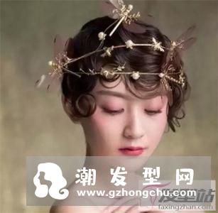 短发怎么做新娘造型好看 短发新娘子结婚当天发型太美了！
