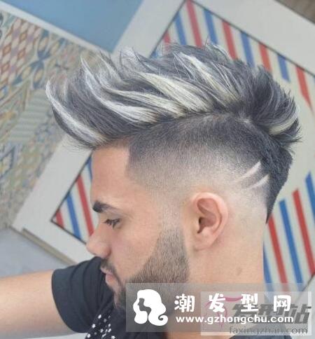 男士渐变Fade发型 搭配刻痕酷炫有型