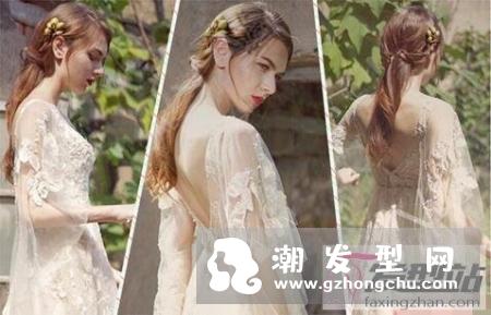 欧美田园风新娘发型 美在够清新自然