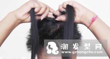 短发丸子头的扎法图解 你的假发准备好了吗