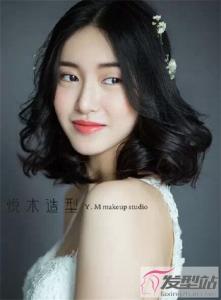 短发新娘婚纱造型 最美发型打开方式