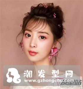 气质韩式新娘发型 森系鲜花新娘最美