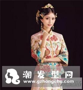 搭配秀禾服的新娘发型 中式新娘造型美的端庄大气