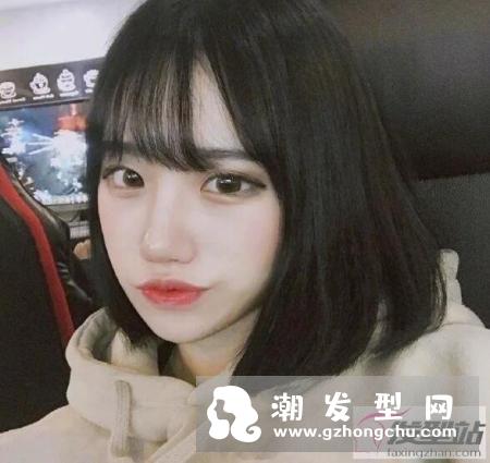 适合学生党的发型女 空气刘海波波头只有学生才能驾驭