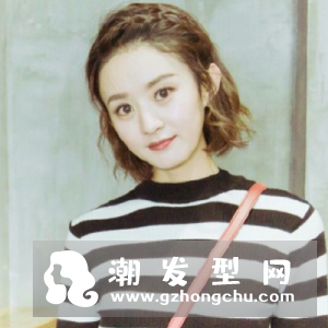 赵丽颖最新短发发型叫什么 同款小卷发短发图片