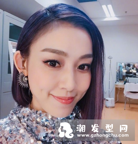 范玮琪橘红色发型图片 短发颜色头发盘点