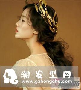 如何扎新娘头发好看 浪漫风低扎新娘发型超美
