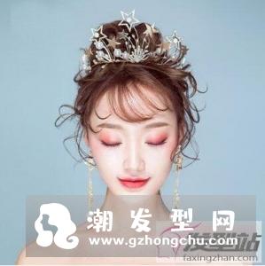 刘海烫卷新娘发型 变身美丽动人新娘