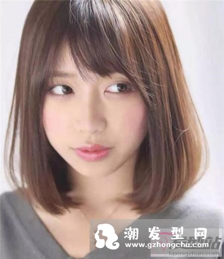 人气流行BOB短发 棕色BOB头更显白