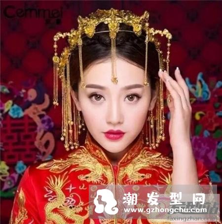 新娘秀禾服头饰发型 影楼新娘古装造型