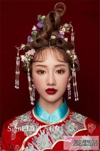 中式简单大方新娘发型 经典盘发古最显高贵气质